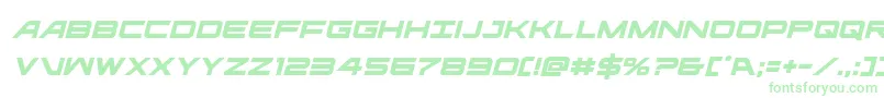 Ghostclanital Font – Green Fonts on White Background