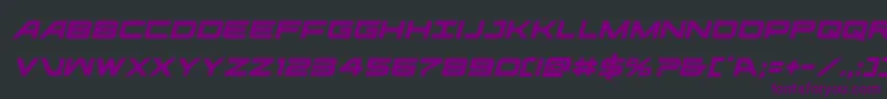 Ghostclanital Font – Purple Fonts on Black Background