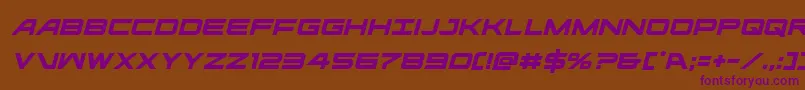 Ghostclanital Font – Purple Fonts on Brown Background