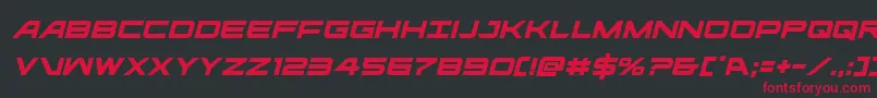 Ghostclanital Font – Red Fonts on Black Background