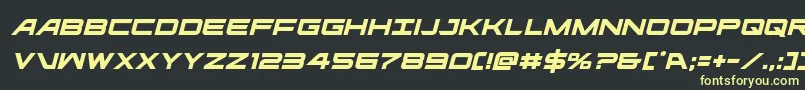 Ghostclanital Font – Yellow Fonts on Black Background