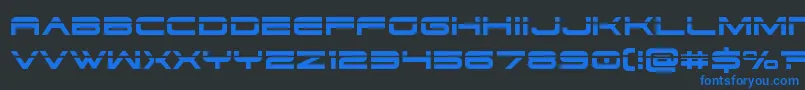 Saiba mais sobre a fonte dodger3 1laser Fonte dodger3 1laser – fontes azuis em um fundo preto