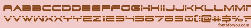 dodger3 1laser Font – Brown Fonts on Pink Background