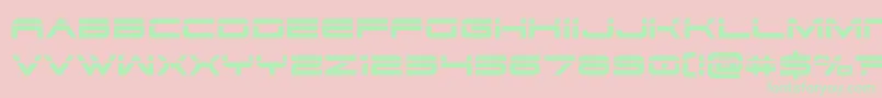 dodger3 1laser Font – Green Fonts on Pink Background