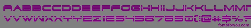 dodger3 1laser Font – Purple Fonts on Gray Background