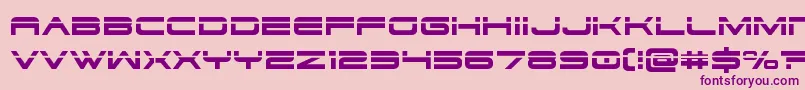 dodger3 1laser-fontti – violetit fontit vaaleanpunaisella taustalla