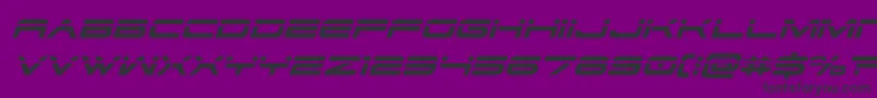 dodger3 1laserital Font – Black Fonts on Purple Background