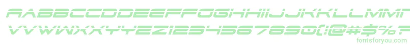 Fonte dodger3 1laserital – fontes verdes em um fundo branco