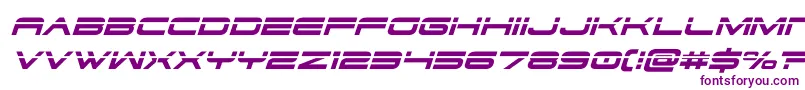 dodger3 1laserital-fontti – violetit fontit valkoisella taustalla