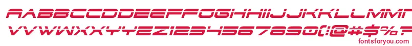 フォントdodger3 1laserital – 赤い文字