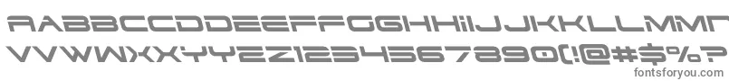 dodger3 1left-fontti – harmaat kirjasimet valkoisella taustalla