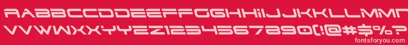 フォントdodger3 1left – 赤い背景にピンクのフォント