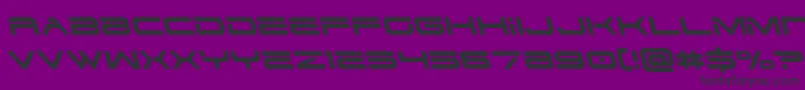 Czcionka dodger3 1left – czarne czcionki na fioletowym tle