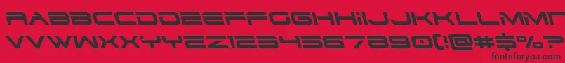 dodger3 1left Font – Black Fonts on Red Background