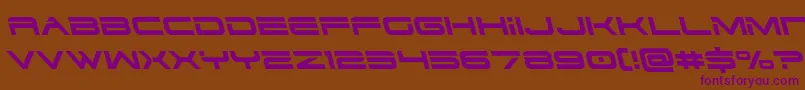 dodger3 1left Font – Purple Fonts on Brown Background