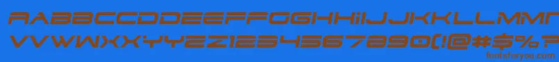 dodger3 1semital-fontti – ruskeat fontit sinisellä taustalla