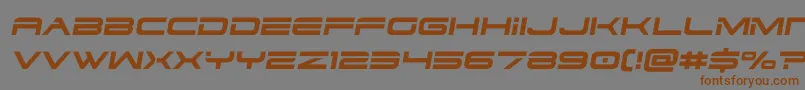 dodger3 1semital-fontti – ruskeat fontit harmaalla taustalla