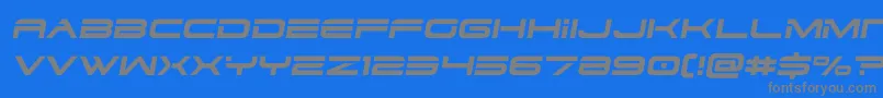 dodger3 1semital Font – Gray Fonts on Blue Background