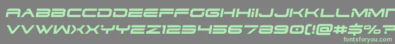 Шрифт dodger3 1semital – зелёные шрифты на сером фоне