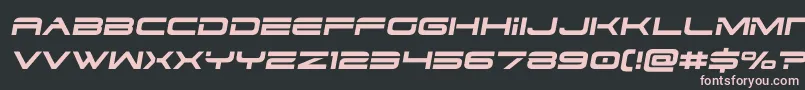Шрифт dodger3 1semital – розовые шрифты на чёрном фоне
