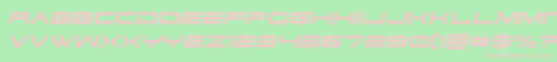 フォントdodger3 1semital – 緑の背景にピンクのフォント