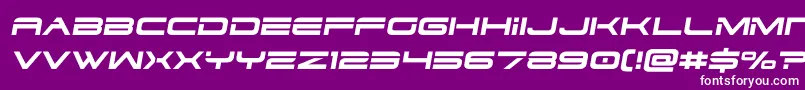 dodger3 1semital Font – White Fonts on Purple Background