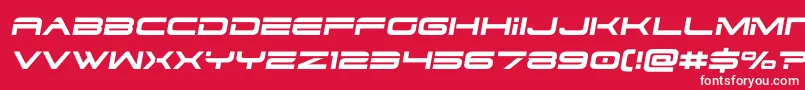 Шрифт dodger3 1semital – белые шрифты на красном фоне