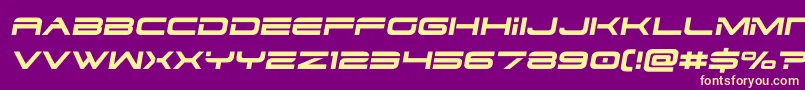フォントdodger3 1semital – 紫の背景に黄色のフォント