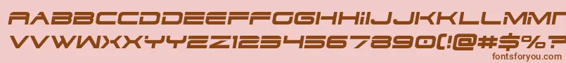 dodger3 1semital Font – Brown Fonts on Pink Background