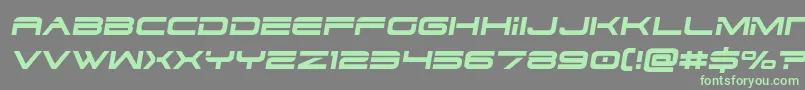 dodger3 1semital Font – Green Fonts on Gray Background
