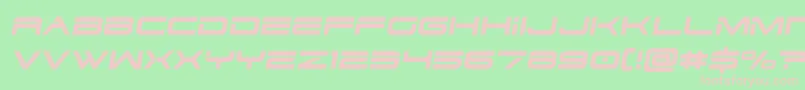dodger3 1semital Font – Pink Fonts on Green Background