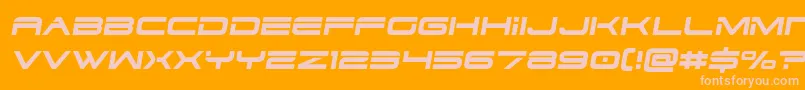 dodger3 1semital Font – Pink Fonts on Orange Background