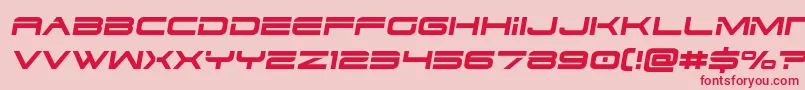 dodger3 1semital Font – Red Fonts on Pink Background