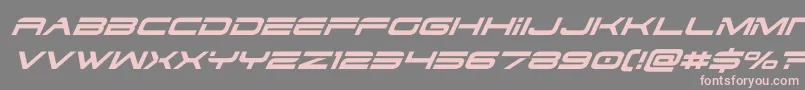 dodger3 1superital-Schriftart – Rosa Schriften auf grauem Hintergrund