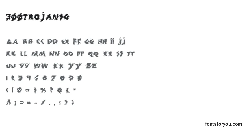 300trojansg Font – alphabet, numbers, special characters