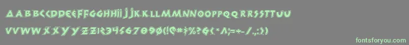 300trojansg Font – Green Fonts on Gray Background