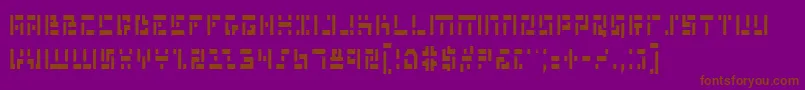 Mmanc Font – Brown Fonts on Purple Background