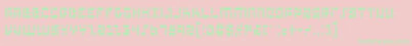 Mmanc Font – Green Fonts on Pink Background