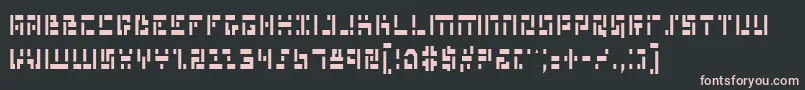 Mmanc Font – Pink Fonts on Black Background