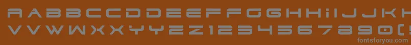 dodger3 1title Font – Gray Fonts on Brown Background