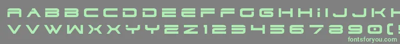 dodger3 1title Font – Green Fonts on Gray Background