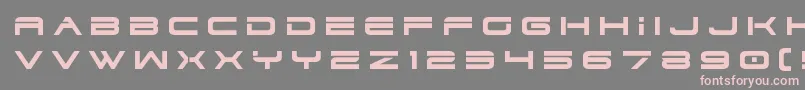 dodger3 1title Font – Pink Fonts on Gray Background