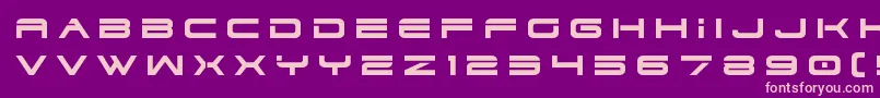 dodger3 1title Font – Pink Fonts on Purple Background