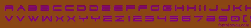 dodger3 1title Font – Purple Fonts on Brown Background