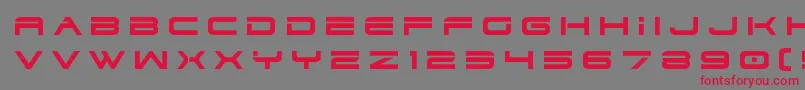dodger3 1title Font – Red Fonts on Gray Background