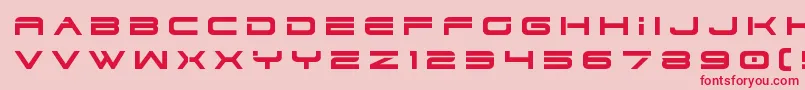 dodger3 1title Font – Red Fonts on Pink Background