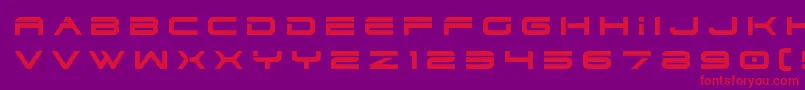 dodger3 1title Font – Red Fonts on Purple Background
