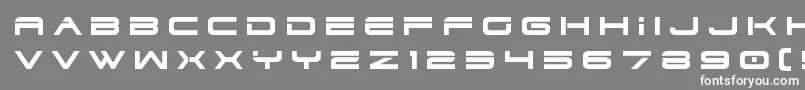 dodger3 1title Font – White Fonts on Gray Background