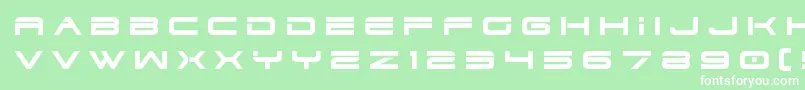 dodger3 1title Font – White Fonts on Green Background
