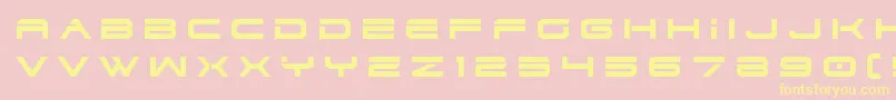 dodger3 1title Font – Yellow Fonts on Pink Background